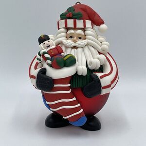 Traditions Santa Claus Christmas Stocking Collectible Glass Character Ornament